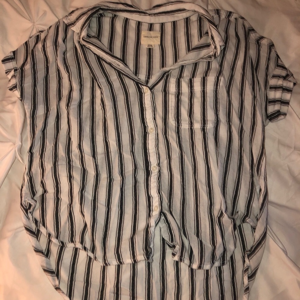 American eagle striped blouse